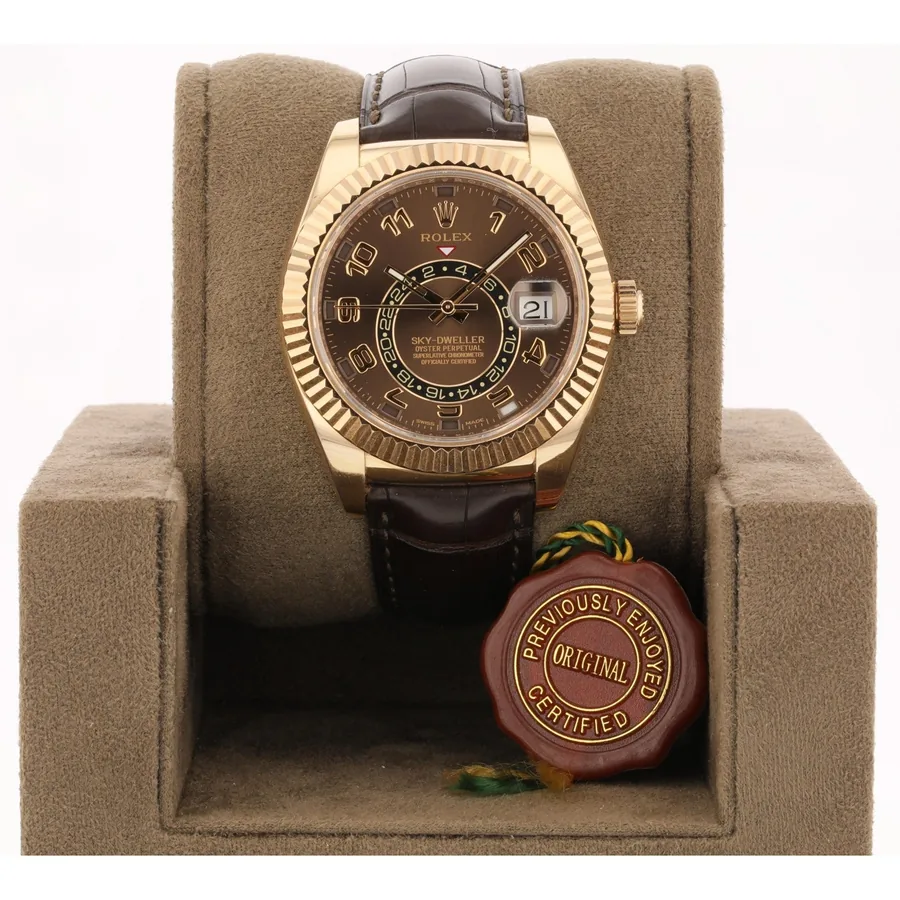 Rolex Sky-Dweller Everose 42mm Chocolate 326135-SR