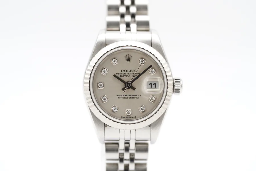 Rolex Lady-Datejust 79174G Silber Diamanten 3335