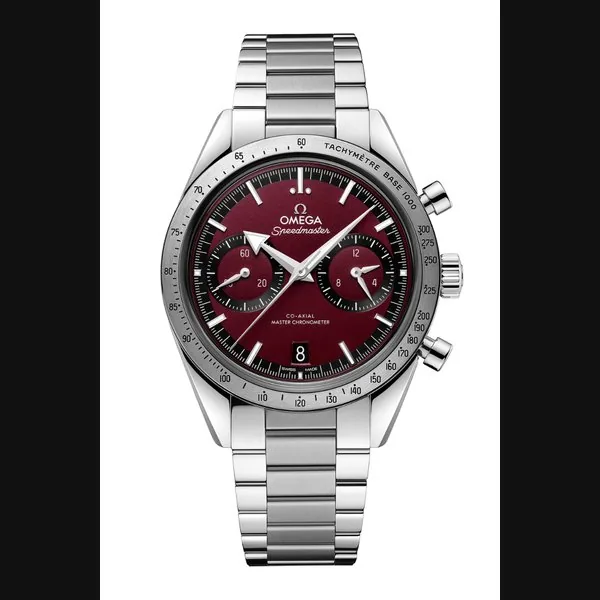 Omega Speedmaster '5740.5mm Red Co-Axial Chronograph BOXES/PAPERS! 332.10.41.51.11.001
