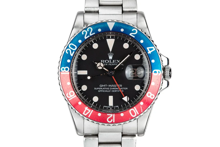 Rolex 1977 GMT-Master 1675 Pepsi A988