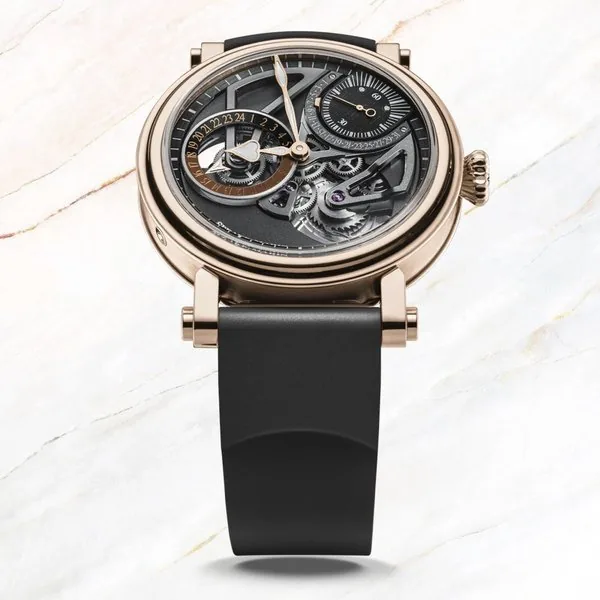 Speake-Marin Openworked Dual Time 414209250 Case: 42mm, Red Gold Case