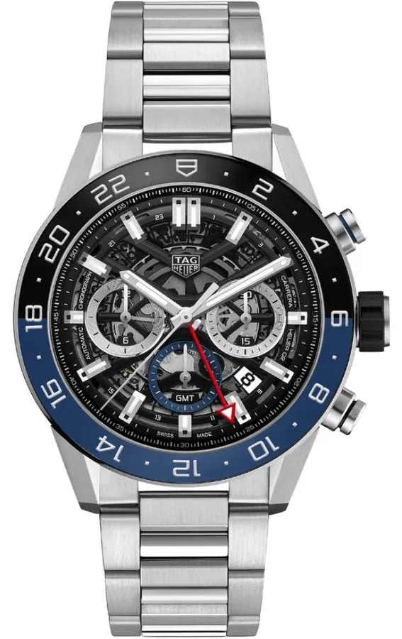 TAG Heuer CarreraCalibre Heuer 02 CBG2A1Z "Batman" GMT Chronograph CBG2A1Z.BA0658