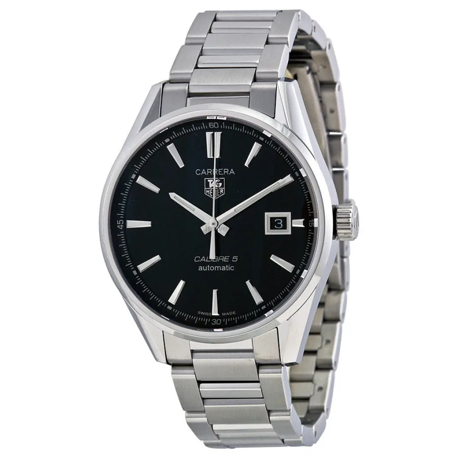 TAG Heuer Carrera Calibre 539mm Stainless Steel Black Automatic Watch WAR211A.BA0782