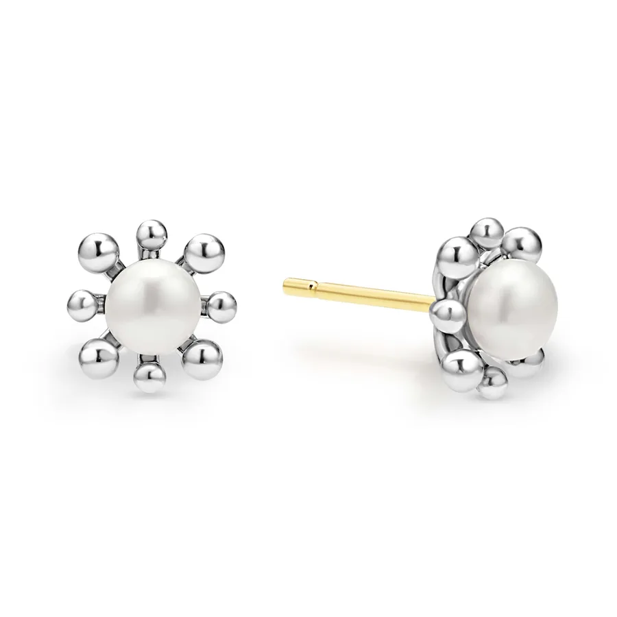 LAGOS Luna Fleur Pearl Stud 01-82143-M