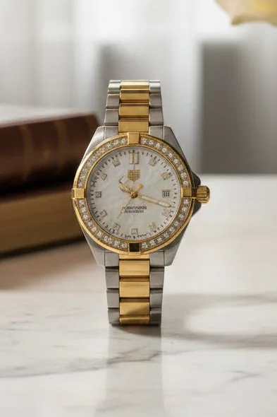 TAG Heuer Ladies Two Tone Aqua MAP664