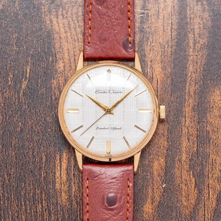 Seiko 1960s Crown Textured 15002