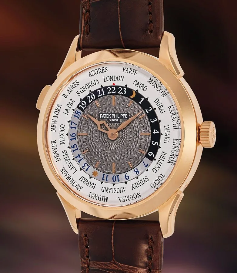 Patek Philippe World TimeComplications Rose Gold Grey Dial 5230R-012