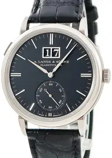 A. Lange & Söhne A. Lange & Söhne Saxonia 381.029/LS3813AD 38.5mm K18WG Solid Gold Black