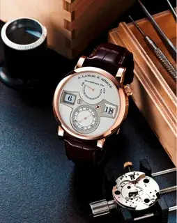 A. Lange & Söhne A. Lange & Söhne Zeitwerk 140.032 42mm Rose gold Silver · 140.032