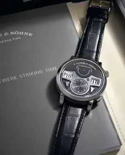 A. Lange & Söhne A. Lange & Söhne Zeitwerk 145.029 44mm White gold Black