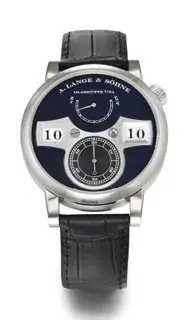 A. Lange & Söhne A. Lange & Söhne Zeitwerk 42mm White gold Black · -