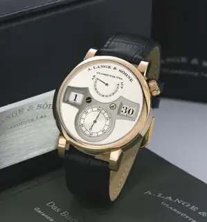 A. Lange & Söhne A. Lange & Söhne Zeitwerk 140.032 42mm Rose gold Silver · 140.032