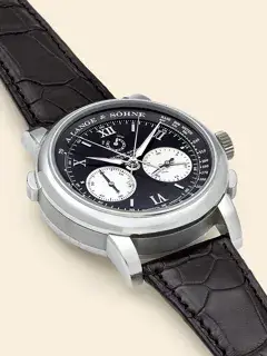 A. Lange & Söhne A. Lange & Söhne Double Split 404.035X 43mm Stainless steel Black · 404.035X