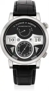 A. Lange & Söhne A. Lange & Söhne Zeitwerk 145.029 44mm White gold Black · 145.029