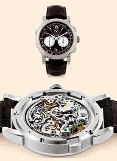 A. Lange & Söhne A. Lange & Söhne Double Split 404.035 43mm Platinum Black · 404.035