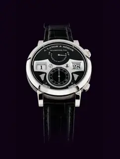 A. Lange & Söhne A. Lange & Söhne Zeitwerk 145.029 44mm White gold Black · 145.029
