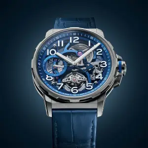 Angelus Flying Tourbillon Titanium Blue Edition