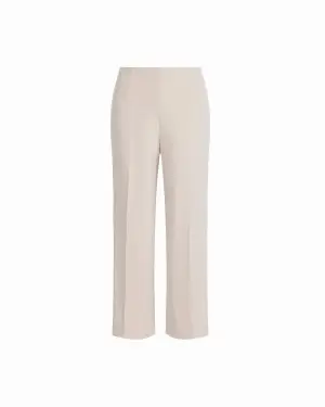 Anne Klein High Rise Pull-On Cropped Wide Leg Pants
