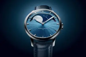 Arnold & Son Perpetual Moon 41.5 Platinum Celestial Blue