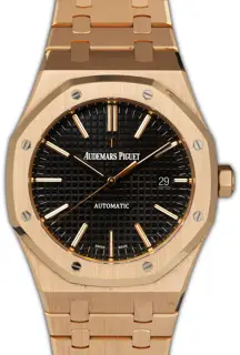 Audemars Piguet Audemars Piguet Royal Oak 15400OR.OO.1220OR.01 41mm Rose gold Black