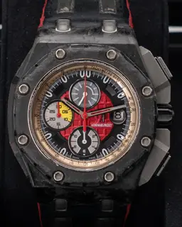 Audemars Piguet Audemars Piguet Royal Oak Offshore 26290IO.OO.A001VE.01 44mm Carbon fiber and Titanium Black and Red
