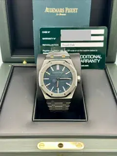 Audemars Piguet Audemars Piguet Royal Oak 15510ST.OO.1320ST.06 41mm Stainless steel Blue · 15510ST.OO.1320ST.06