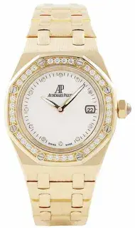 Audemars Piguet Audemars Piguet Royal Oak Lady 67601BA.ZZ.1210BA.02 33mm Yellow gold White