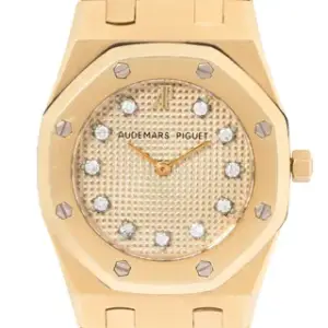 Audemars Piguet Audemars Piguet Royal Oak 26mm 18k yellow gold Champagne