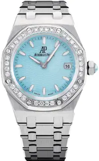 Audemars Piguet Audemars Piguet Royal Oak Lady 67601ST.ZZ.1210ST.02 33mm Stainless steel Blue