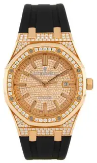Audemars Piguet Audemars Piguet Royal Oak Lady 15402OR.ZZ.D003CR.01 OAK 41mm Rose gold Golden