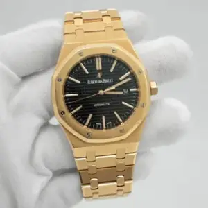 Audemars Piguet Audemars Piguet Royal Oak 15400OR.OO.D002CR.01 41mm Rose gold Black