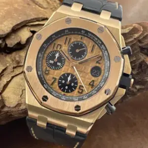 Audemars Piguet Audemars Piguet Royal Oak Offshore 26470OR.OO.A002CR.01 44mm Ceramic and Rose gold Champagne
