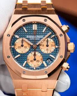 Audemars Piguet Audemars Piguet Royal Oak 26239OR.OO.1220OR.01 41mm Rose gold Blue