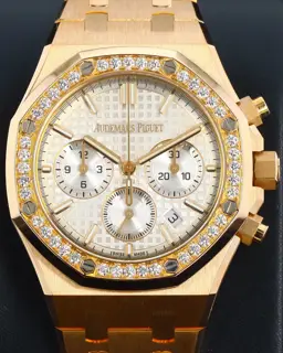 Audemars Piguet Audemars Piguet Royal Oak 26715OR.ZZ.1356OR.01 38mm Rose gold Silver