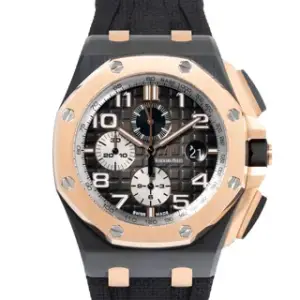 Audemars Piguet Audemars Piguet Royal Oak Offshore 26405NR.00.A002CA 44mm Ceramic and 18k rose gold Black and Brown