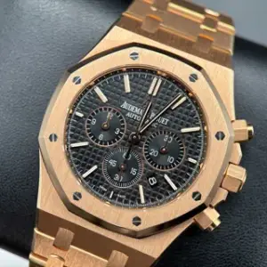 Audemars Piguet Audemars Piguet Royal Oak 26320OR.OO.1220OR.01 41mm Rose gold Black