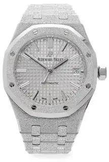 Audemars Piguet Audemars Piguet Royal Oak Lady 15454BC.GG.1259B 37mm White gold Silver