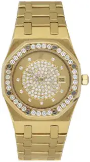 Audemars Piguet Audemars Piguet Royal Oak 14587.708 30mm Yellow gold Champagne