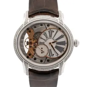 Audemars Piguet Audemars Piguet Millenary LadiesPAPERS Millenary DIAMOND Gold SKELETON 39.5mm 77247BC Watch BOX