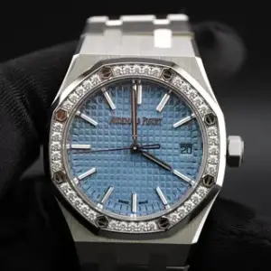 Audemars Piguet Audemars Piguet Royal Oak 15551ST.ZZ.1356ST.01 37mm Stainless steel Blue