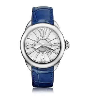 Backes & Strauss Piccadilly Steel 40 mm Round Stainless Steel Automatic Diamond Watch Shop Luxury | Backes & Strauss