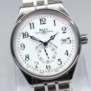 Ball Watch Ball Trainmaster NM3888D-S1CJ-WH 39mm Stainless steel White