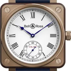 Bell & Ross Bell & Ross BR 01Aviation Instruments White Dial Roman Numeral Bronze/Wood Men's Watch BR01-CM-203-B-P-034 Includes Box Manual & Tools