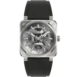 Bell & Ross Bell & Ross BR 03Skeleton Grey Steel 41 mm - BR03A-GR-SKST/SRB Limited edition of 250 pieces