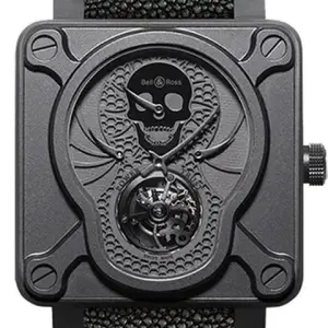 Bell & Ross Bell & Ross BR 01Instrument 01 Tourbillon Skull DLC Titanium Men's Watch
