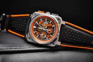 Bell & Ross BR03-94 AeroGT Orange Skeleton Chronograph