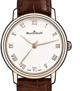 Blancpain Blancpain Ultraplate 6104 3642 55A 29mm Rose gold White