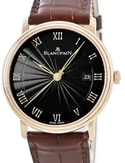 Blancpain Blancpain Villeret 6651 3630 55B 40mm Rose gold Black