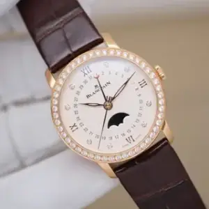 Blancpain Blancpain Quantième Phases de Lune 6126 2987 55A 33mm Rose gold White