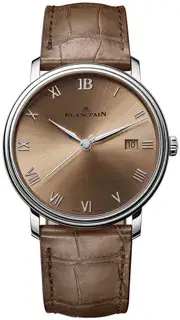 Blancpain Blancpain Villeret 6651N-1146-55B 40mm Stainless steel Brown
